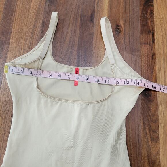Spanx Slimplicity Open Bust Mid Thigh Bodysuit Size Large - Picture 7 of 8